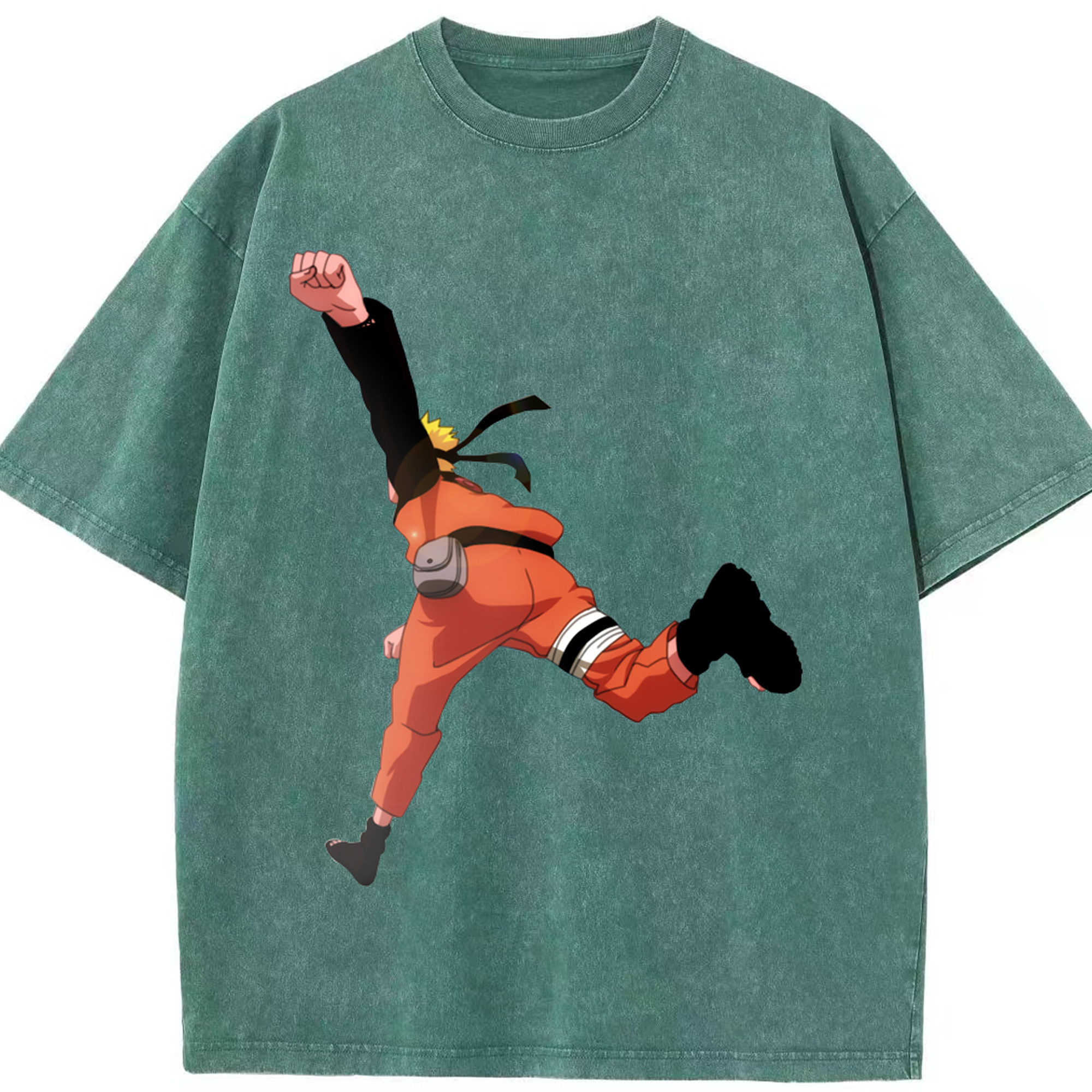 （画像用） NARUTO -ナルト- うずまき ナルト Uzumaki Naruto 綿100% ヴィンテージ風 半袖Tシャツ（フロントプリント）